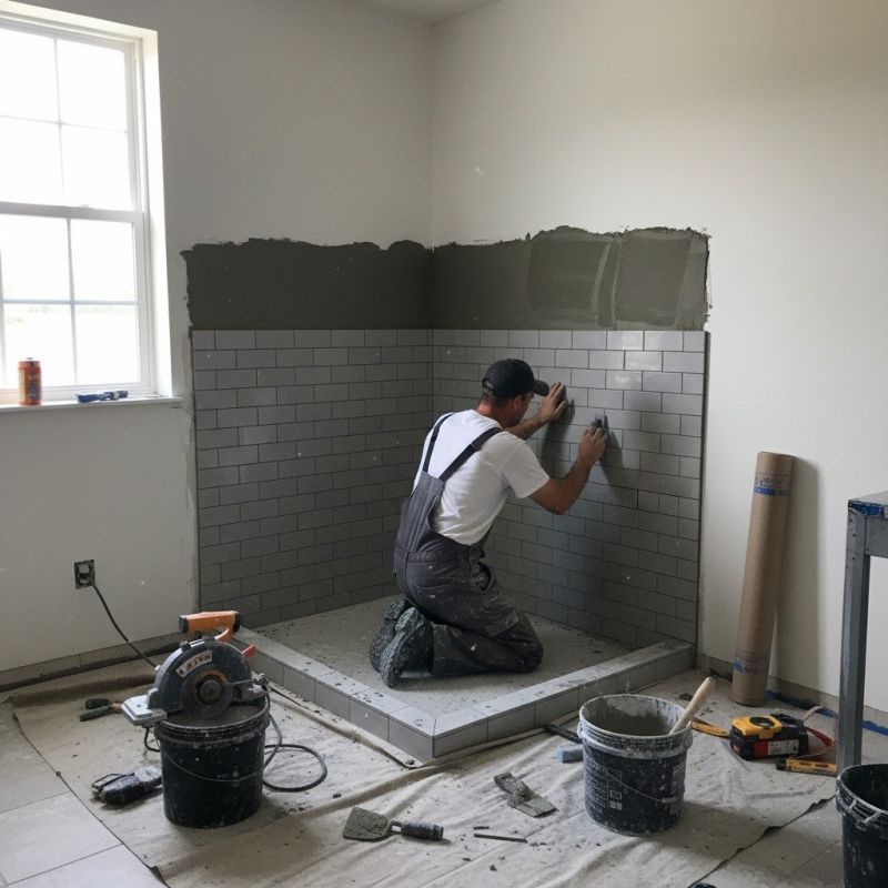 Local Shower Flooring Installation pros at work